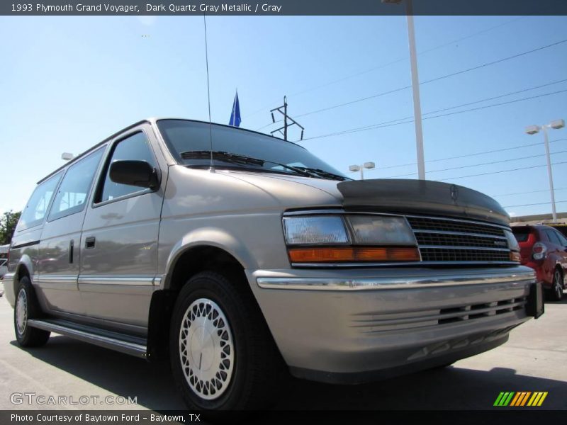 Dark Quartz Gray Metallic / Gray 1993 Plymouth Grand Voyager