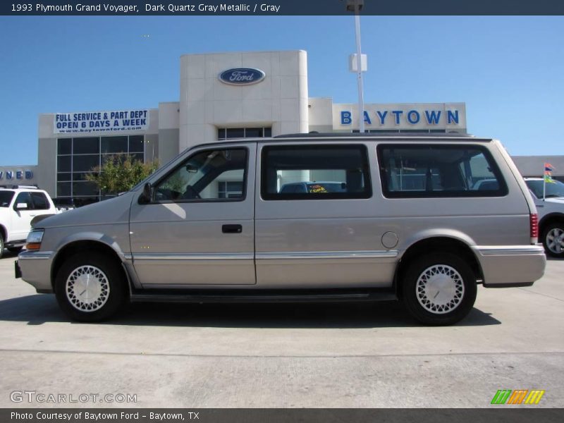Dark Quartz Gray Metallic / Gray 1993 Plymouth Grand Voyager