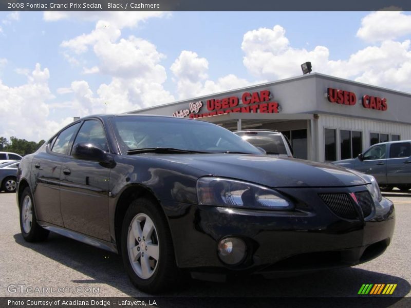 Black / Cashmere 2008 Pontiac Grand Prix Sedan
