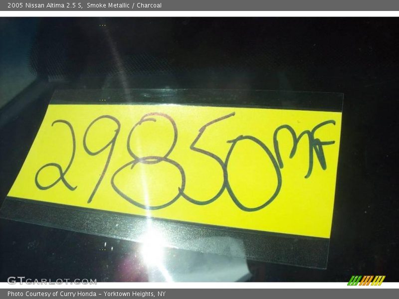 Smoke Metallic / Charcoal 2005 Nissan Altima 2.5 S