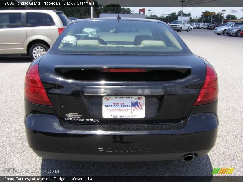 Black / Cashmere 2008 Pontiac Grand Prix Sedan