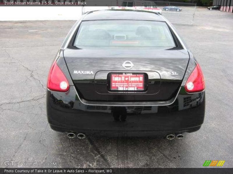 Onyx Black / Black 2006 Nissan Maxima 3.5 SL