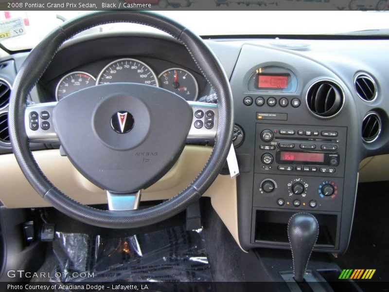 Black / Cashmere 2008 Pontiac Grand Prix Sedan