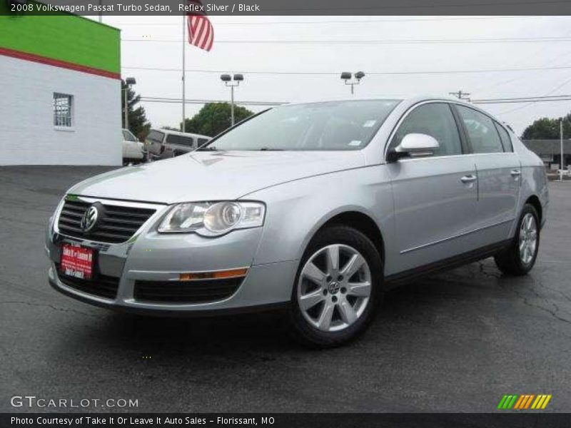 Reflex Silver / Black 2008 Volkswagen Passat Turbo Sedan