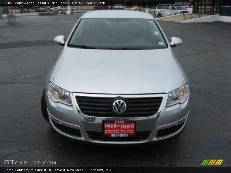 Reflex Silver / Black 2008 Volkswagen Passat Turbo Sedan