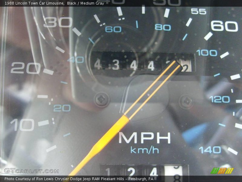 Black / Medium Gray 1988 Lincoln Town Car Limousine