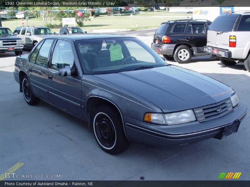 Medium Gray Metallic / Gray 1992 Chevrolet Lumina Sedan