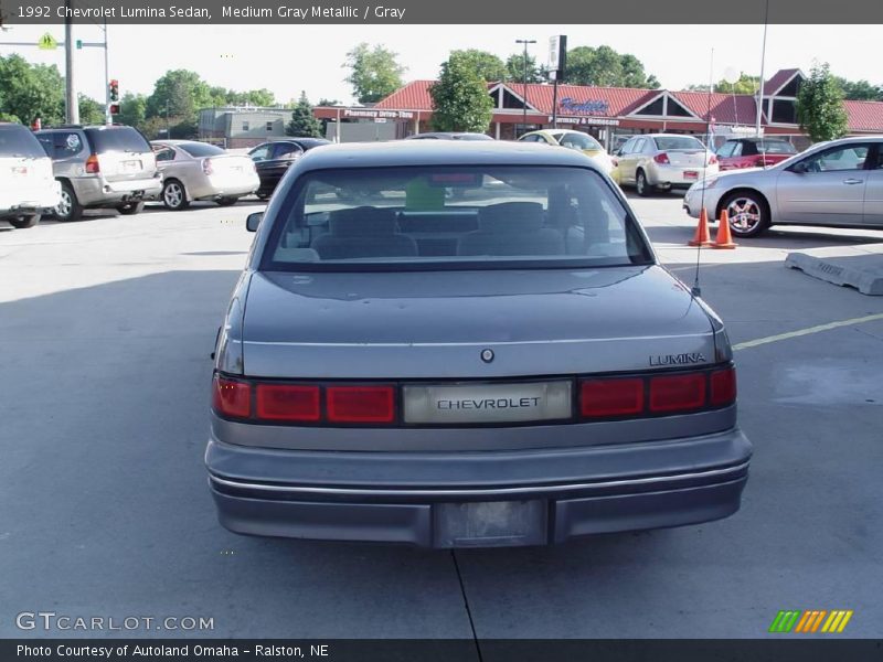 Medium Gray Metallic / Gray 1992 Chevrolet Lumina Sedan