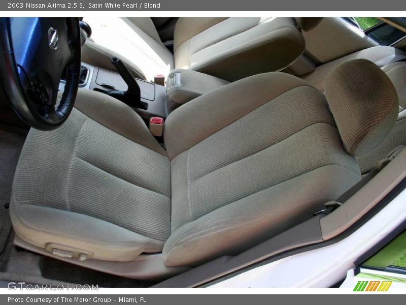 Satin White Pearl / Blond 2003 Nissan Altima 2.5 S