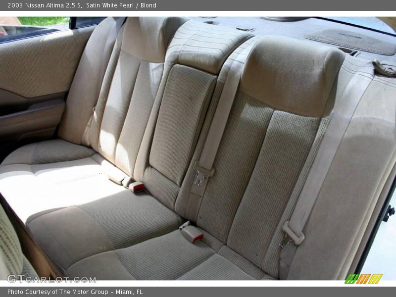 Satin White Pearl / Blond 2003 Nissan Altima 2.5 S