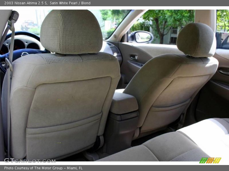 Satin White Pearl / Blond 2003 Nissan Altima 2.5 S