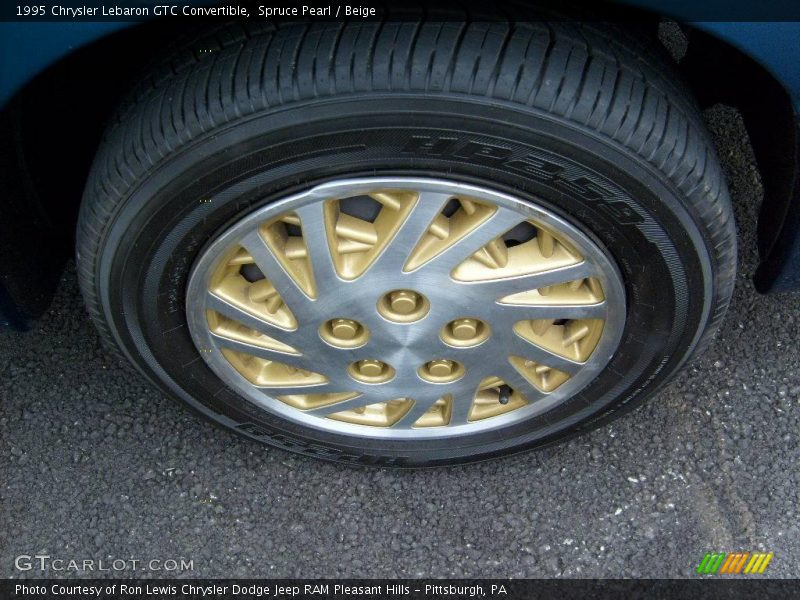 Spruce Pearl / Beige 1995 Chrysler Lebaron GTC Convertible
