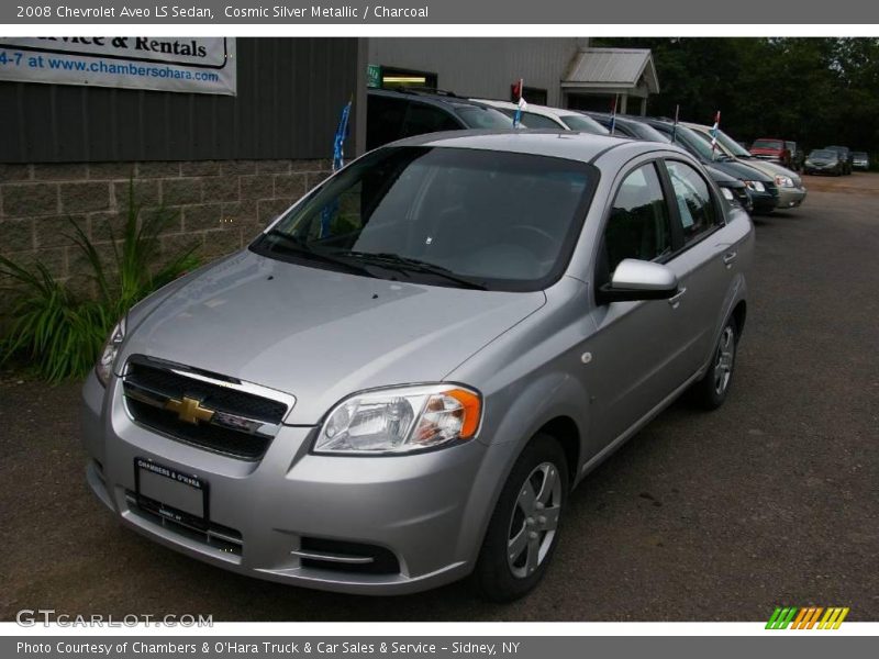 Cosmic Silver Metallic / Charcoal 2008 Chevrolet Aveo LS Sedan