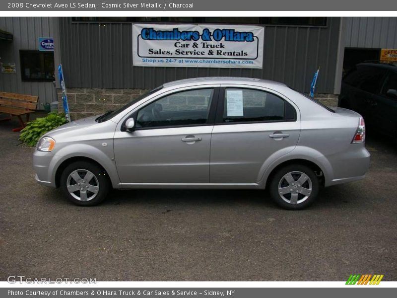 Cosmic Silver Metallic / Charcoal 2008 Chevrolet Aveo LS Sedan