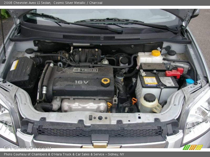 Cosmic Silver Metallic / Charcoal 2008 Chevrolet Aveo LS Sedan