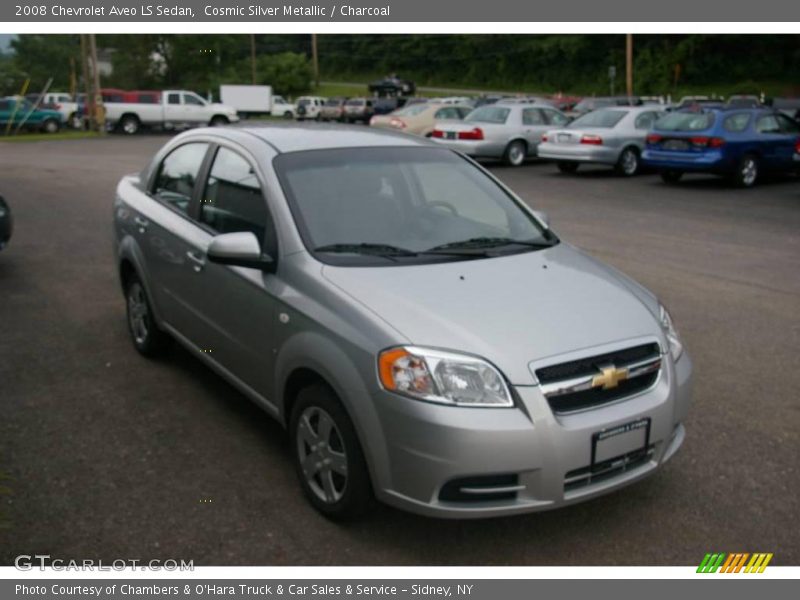 Cosmic Silver Metallic / Charcoal 2008 Chevrolet Aveo LS Sedan