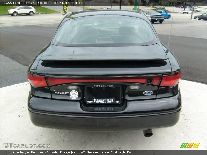 Black / Dark Charcoal 2000 Ford Escort ZX2 Coupe