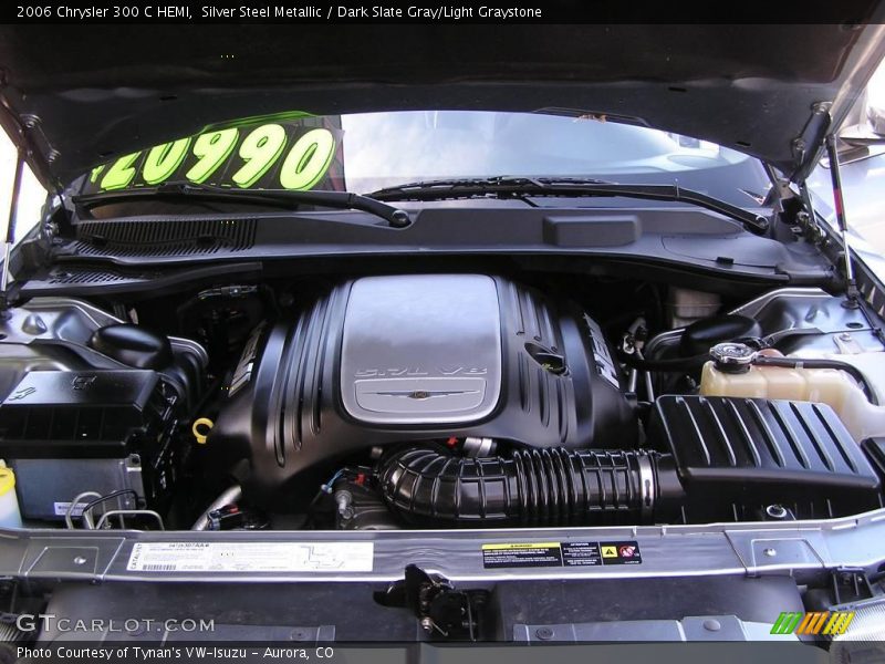 Silver Steel Metallic / Dark Slate Gray/Light Graystone 2006 Chrysler 300 C HEMI