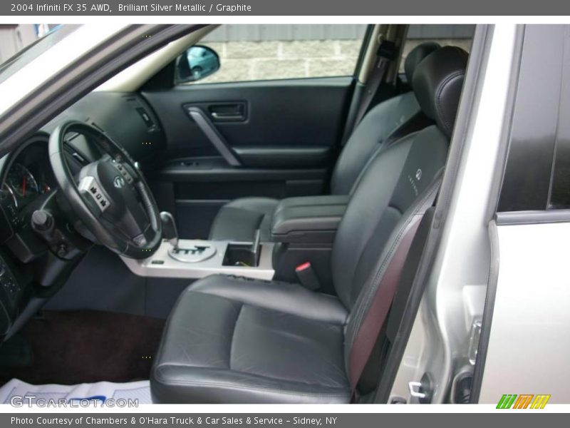 Brilliant Silver Metallic / Graphite 2004 Infiniti FX 35 AWD