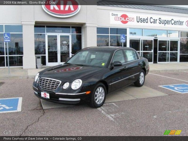 Ebony Black / Gray 2009 Kia Amanti