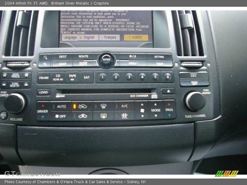 Brilliant Silver Metallic / Graphite 2004 Infiniti FX 35 AWD