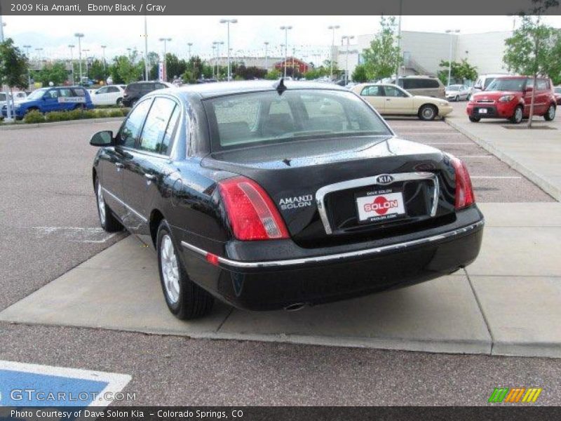 Ebony Black / Gray 2009 Kia Amanti