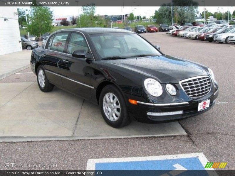 Ebony Black / Gray 2009 Kia Amanti