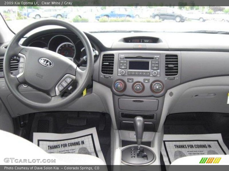 Clear White / Gray 2009 Kia Optima LX