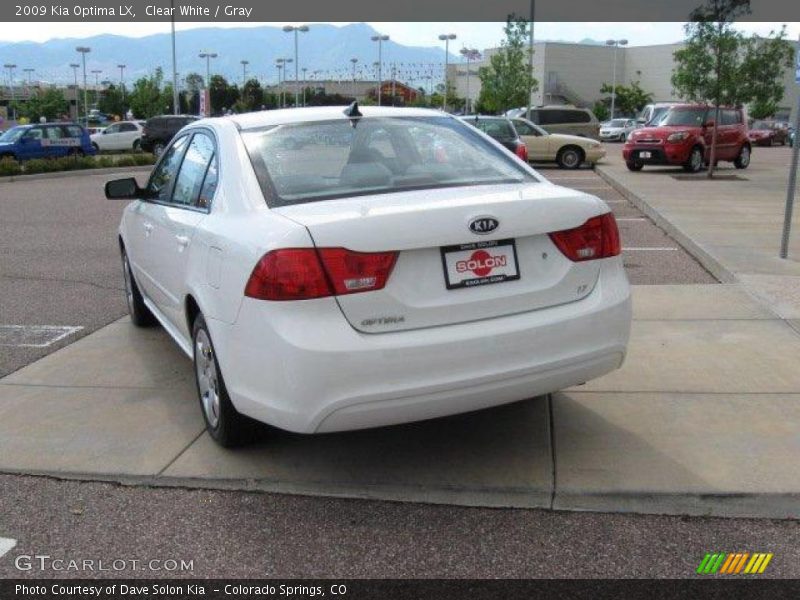Clear White / Gray 2009 Kia Optima LX
