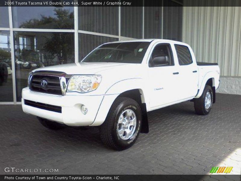 Super White / Graphite Gray 2006 Toyota Tacoma V6 Double Cab 4x4