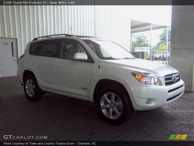 Super White / Ash 2008 Toyota RAV4 Limited V6