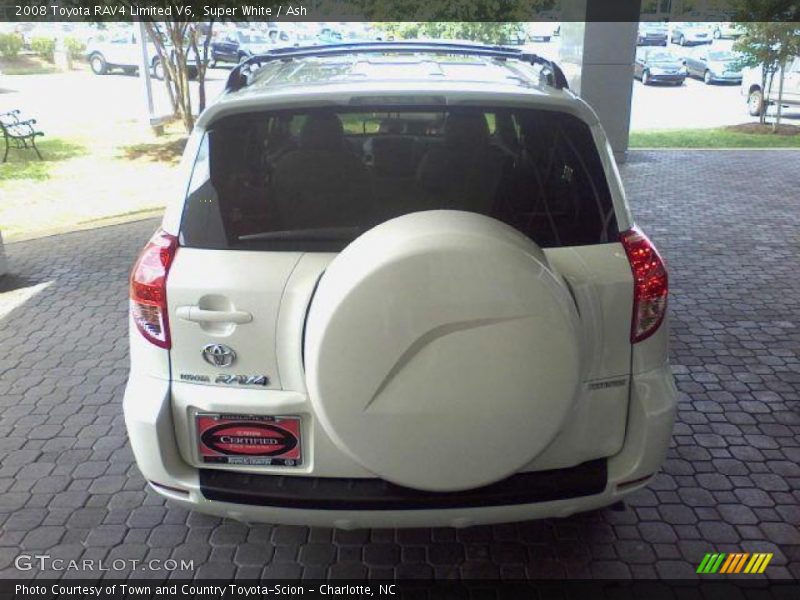 Super White / Ash 2008 Toyota RAV4 Limited V6