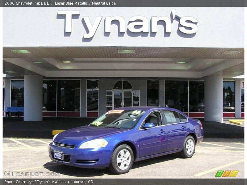 Laser Blue Metallic / Neutral Beige 2006 Chevrolet Impala LT