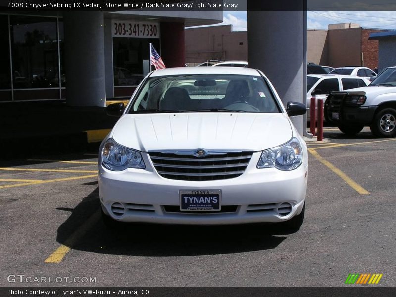 Stone White / Dark Slate Gray/Light Slate Gray 2008 Chrysler Sebring LX Sedan