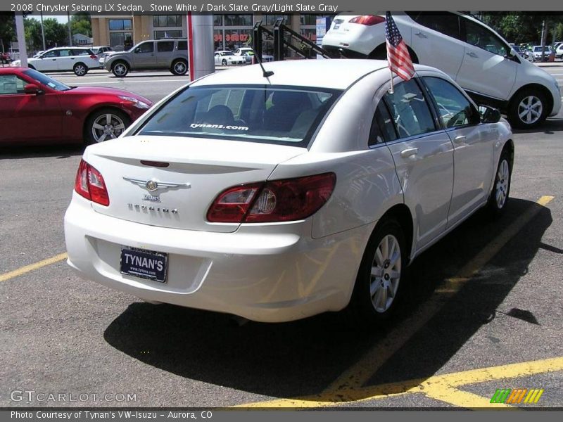 Stone White / Dark Slate Gray/Light Slate Gray 2008 Chrysler Sebring LX Sedan