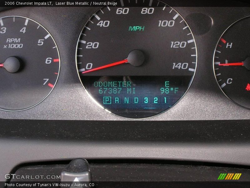 Laser Blue Metallic / Neutral Beige 2006 Chevrolet Impala LT