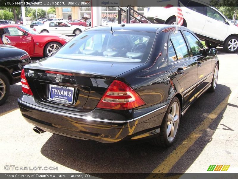 Black / Black 2006 Mercedes-Benz C 230 Sport