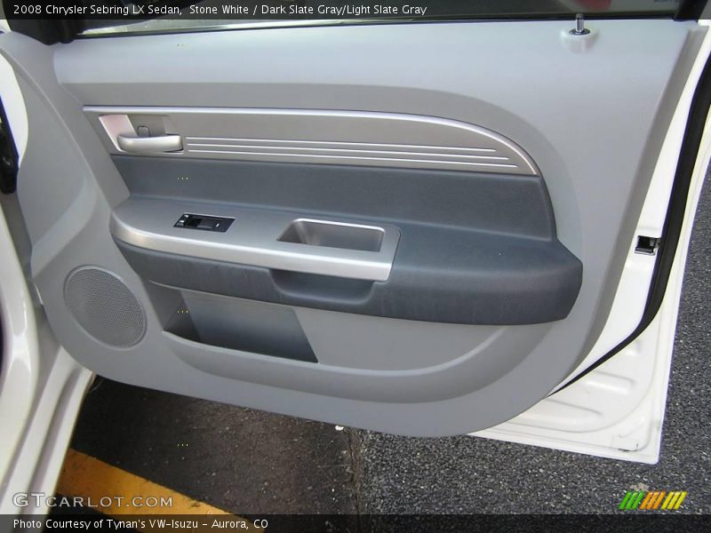Stone White / Dark Slate Gray/Light Slate Gray 2008 Chrysler Sebring LX Sedan
