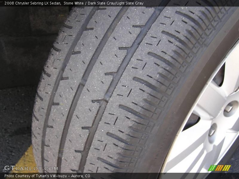 Stone White / Dark Slate Gray/Light Slate Gray 2008 Chrysler Sebring LX Sedan