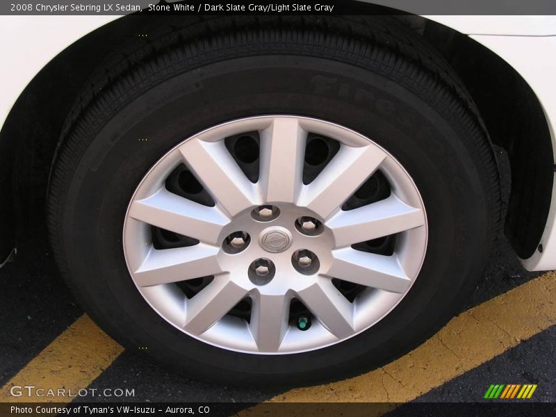 Stone White / Dark Slate Gray/Light Slate Gray 2008 Chrysler Sebring LX Sedan