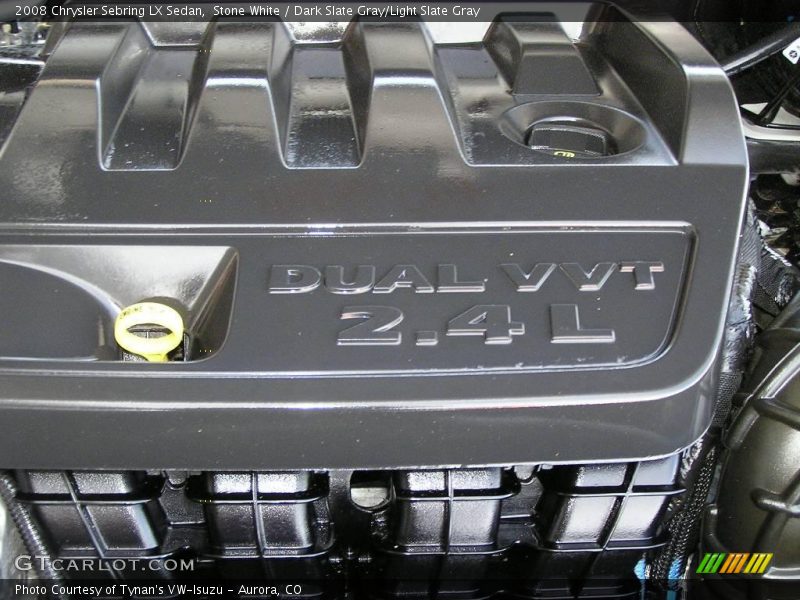 Stone White / Dark Slate Gray/Light Slate Gray 2008 Chrysler Sebring LX Sedan