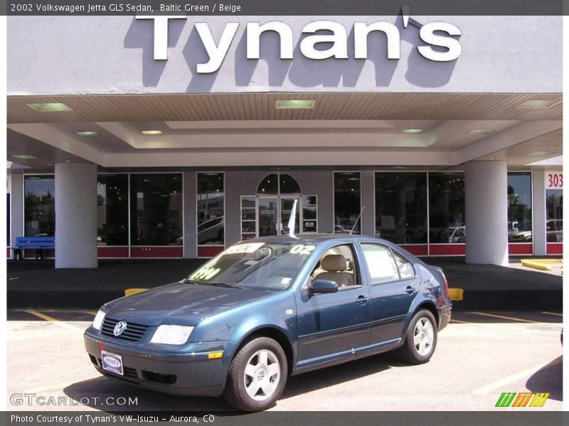Baltic Green / Beige 2002 Volkswagen Jetta GLS Sedan