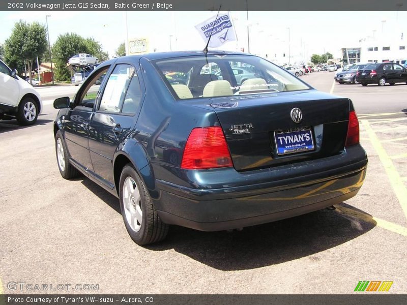 Baltic Green / Beige 2002 Volkswagen Jetta GLS Sedan