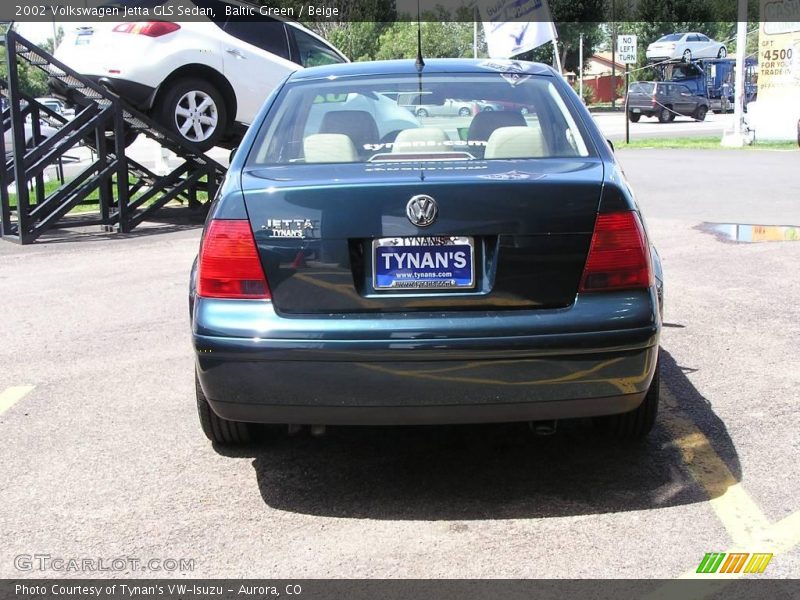 Baltic Green / Beige 2002 Volkswagen Jetta GLS Sedan