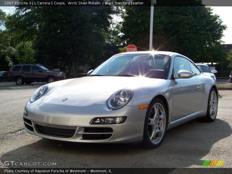Arctic Silver Metallic / Black Standard Leather 2007 Porsche 911 Carrera S Coupe
