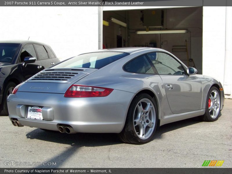Arctic Silver Metallic / Black Standard Leather 2007 Porsche 911 Carrera S Coupe
