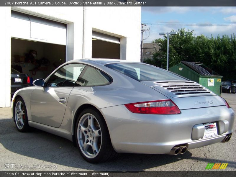 Arctic Silver Metallic / Black Standard Leather 2007 Porsche 911 Carrera S Coupe