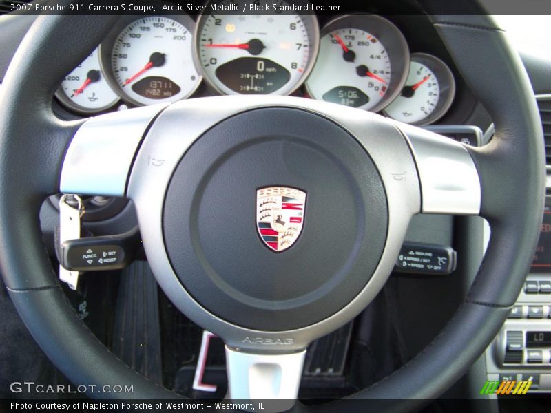 Arctic Silver Metallic / Black Standard Leather 2007 Porsche 911 Carrera S Coupe