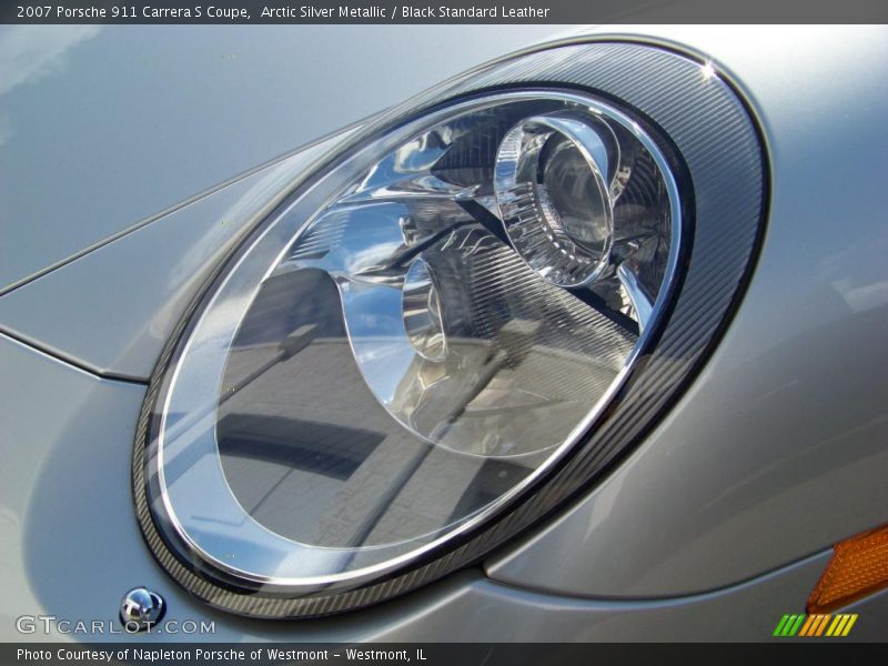 Arctic Silver Metallic / Black Standard Leather 2007 Porsche 911 Carrera S Coupe