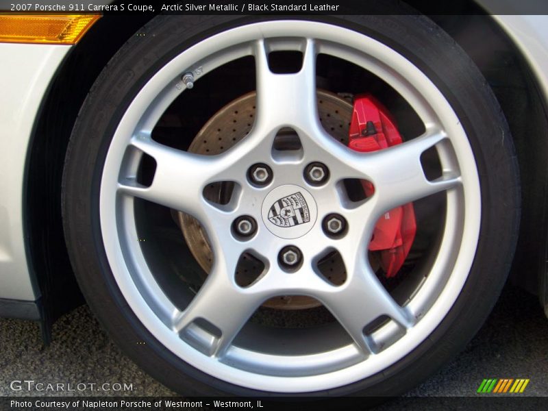 Arctic Silver Metallic / Black Standard Leather 2007 Porsche 911 Carrera S Coupe